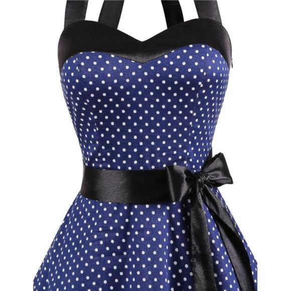 Women Beautiful 1950s Vintage Cocktail Party Retro Wedding Audrey Hepburn Dress - Picture 4 of 5